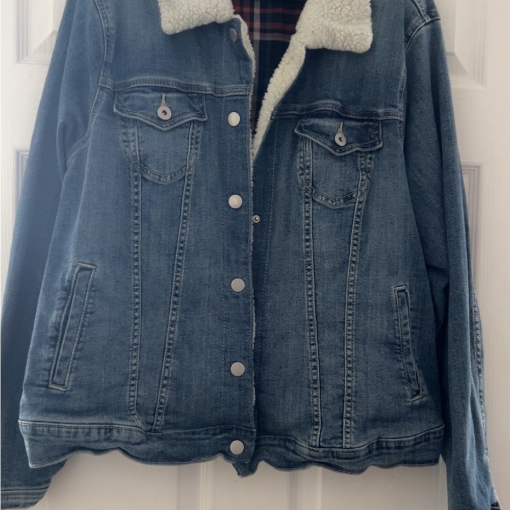 Torrid Plaid Jacket with Sherpa Lining